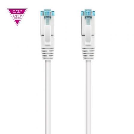 Nanocable Cable de Red CAT.7 SFTP AWG26 25 cm Blanco